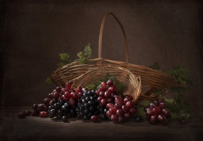 Une récolte abondante de raisins - Margareth Perfoncio