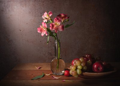 Nature morte florale et fruitée spectaculaire - Margareth Perfoncio