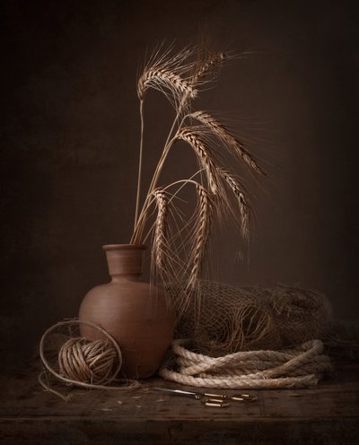 Nature morte au blé doré - Margareth Perfoncio