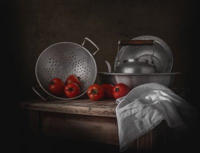 Nature morte dans une cuisine rustique - Margareth Perfoncio
