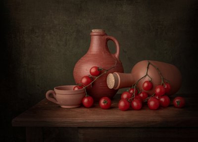 Nature morte rustique aux tomates - Margareth Perfoncio