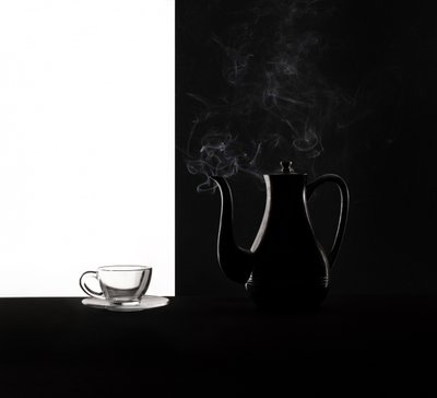 Contraste entre le café et la vapeur - Margareth Perfoncio