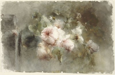 Un vase avec des roses - Margaretha Roosenboom