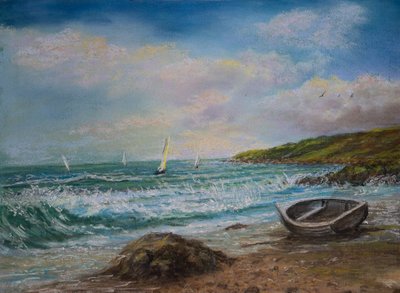 Vue de Lands End Cornwall - Margo Starkey