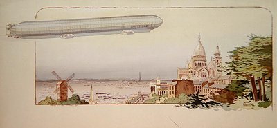 Le dirigeable Zodiac Spiess, publié par Mabileau, Paris - Marguerite (fl.1909 14) Montaut