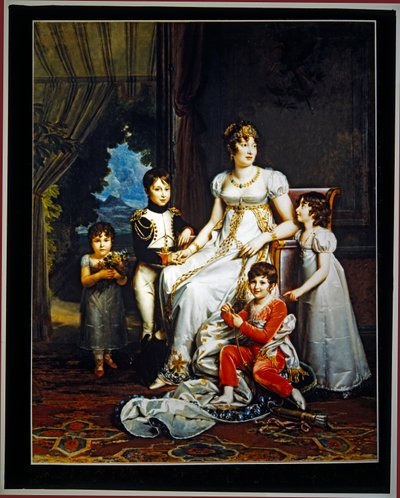 Reine Caroline Murat et ses quatre enfants - Marguerite Gerard