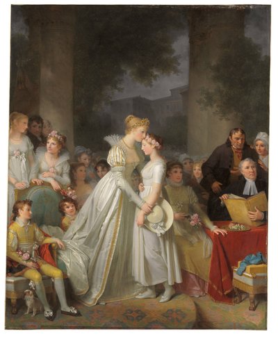 Le baiser de protection par la châtelaine locale - Marguerite Gerard