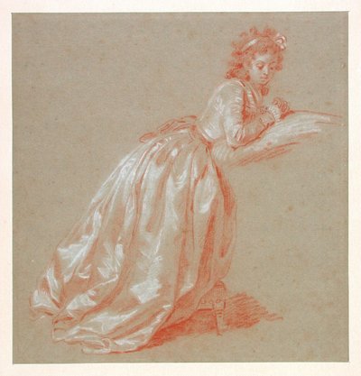 Jeune femme agenouillée - Marguerite Gerard