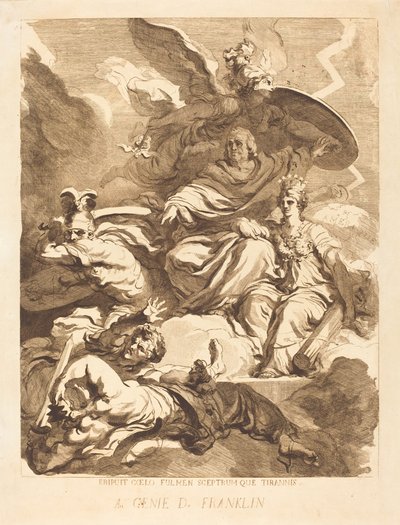Le Génie de Franklin - Marguerite Gérard after Jean Honoré Fragonard