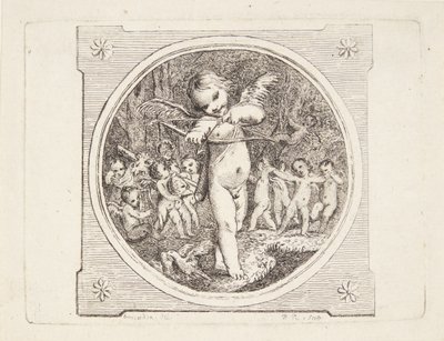 Amour avec arc et flèche - Marguerite Louise De Lorme du Ronseray