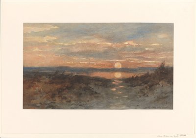 Paysage avec coucher de soleil - Maria Bilders van Bosse