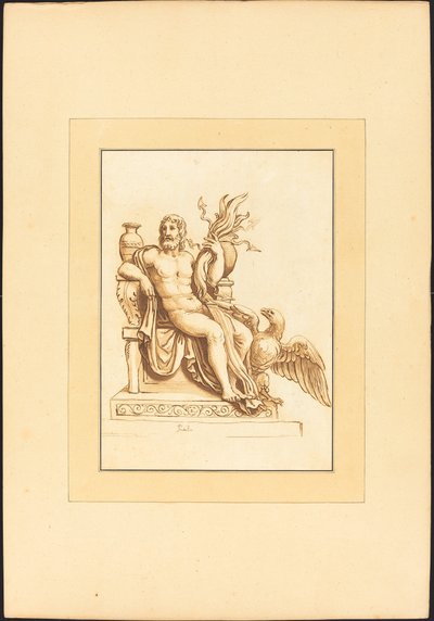 Jupiter - Maria Catharina Prestel after Giulio Romano