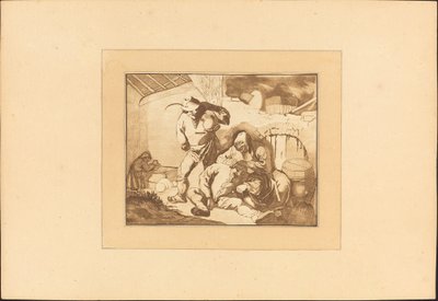 Scène paysanne - Maria Catharina Prestel after Isack van Ostade