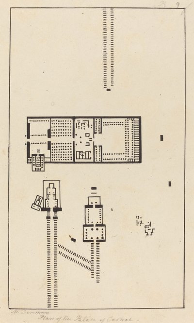 Plan du Palais de Carnac - Maria Denman after John Flaxman
