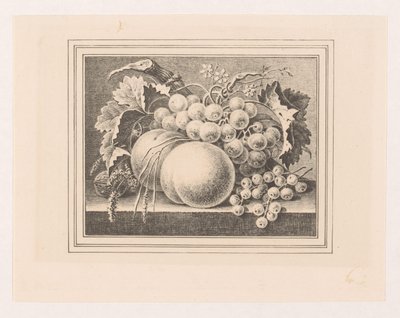 Composition avec des fruits dans un cadre - Maria Geertruida de Goeje Barbiers (attributed to)