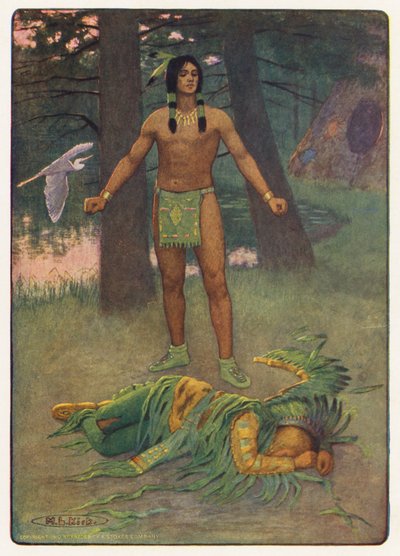 Illustration pour Hiawatha par Longfellow - Maria Louise Kirk