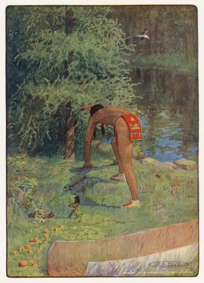 Illustration pour Hiawatha de Longfellow - Maria Louise Kirk