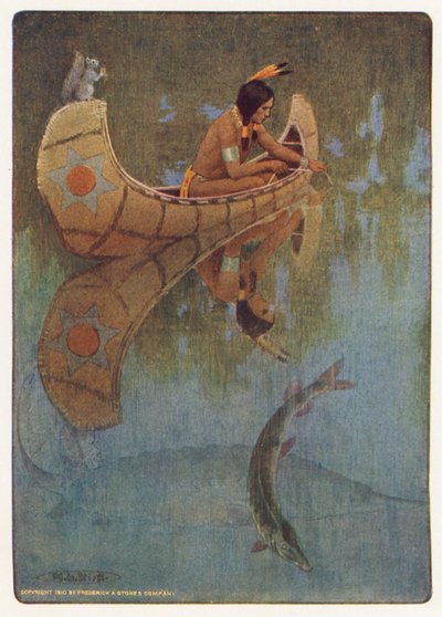 Illustration pour Hiawatha par Longfellow - Maria Louise Kirk