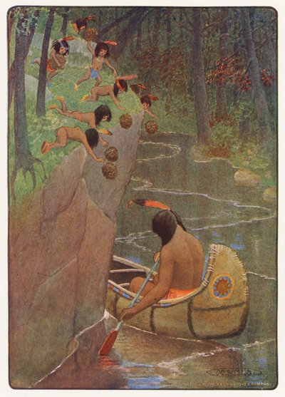 Illustration pour Hiawatha par Longfellow - Maria Louise Kirk