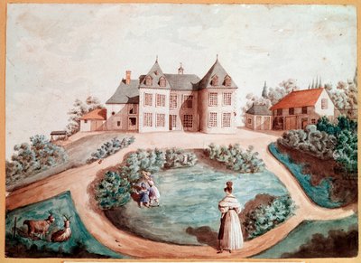 Un château en Touraine. Illustration pour Le Lys dans la vallée de Balzac - Maria du (attr. to) Fresnay