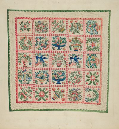 Courtepointe appliquée - Marian Curtis Foster