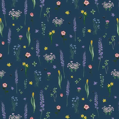 Fleurs du couronnement, bleu, 2023 - Marianna Kulukundis