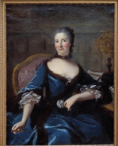 Portrait de Gabrielle Émilie de Breteuil, Marquise du Châtelet (1706-1749) Peinture de Marianne Loir (1712-1781). Bordeaux, Musée des Beaux-Arts - Marianne Loir