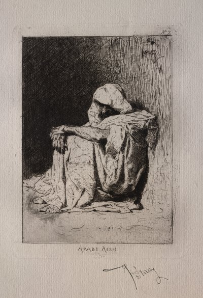 Arabe assis - Mariano Fortuny y Marsal