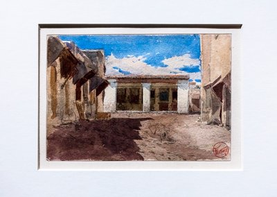 Rue commerçante au Maroc, vers 1862 (aquarelle sur papier) - Mariano Fortuny