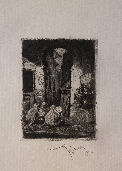 Tanger, Arabes assis - Mariano Fortuny y Carbó