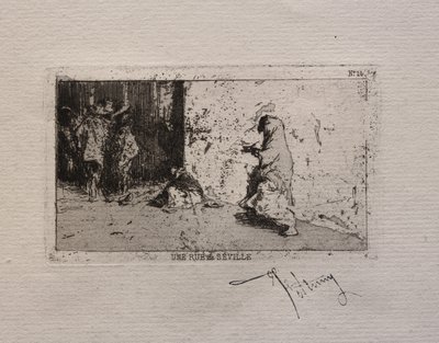 Une rue de Séville - Mariano Fortuny y Carbó