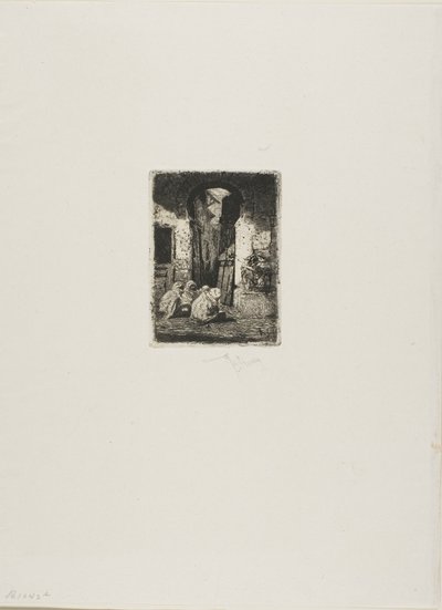 Tanger, Arabes assis - Mariano Fortuny y Marsal