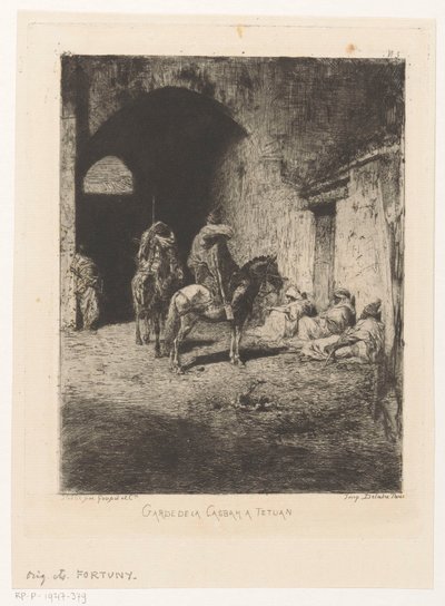 Gardiens de la kasbah à Tétouan - Mariano José María Bernardo Fortuny y Carbó
