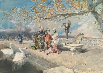 Mascarade, milieu du 19ème siècle - Mariano José María Bernardo Fortuny y Carbó