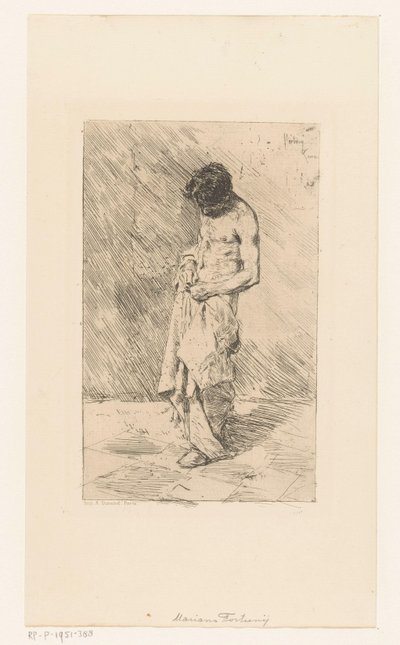 Modèle masculin debout - Mariano José María Bernardo Fortuny y Carbó