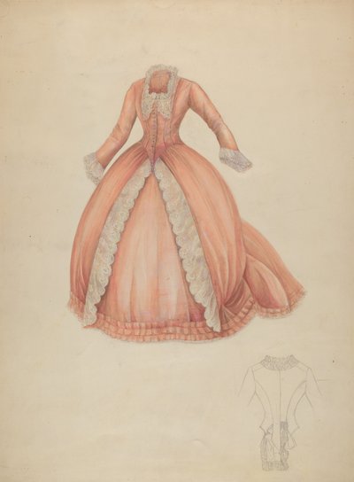 Robe, vers 1942 - Marie Alain