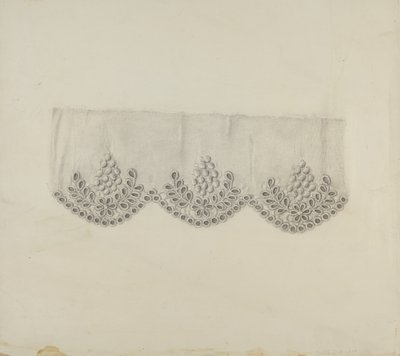 Bordure brodée, vers 1938 - Marie Famularo