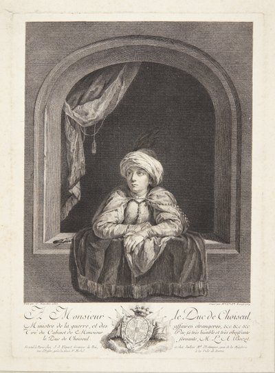 Un garçon avec un turban à une fenêtre - Marie Louise Adélaïde Boizot