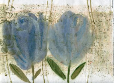 Tulipes bleues 2, 2020 - Marina Falco