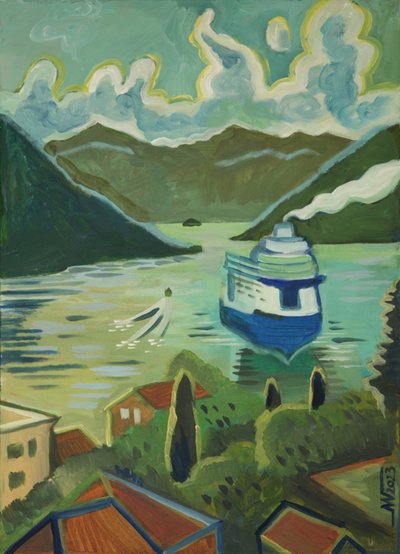 Bateau de croisière sur les fjords côtiers - Marina Gorkaeva