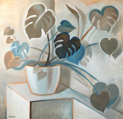 Monstera Hearts moderne - Marina Gorkaeva