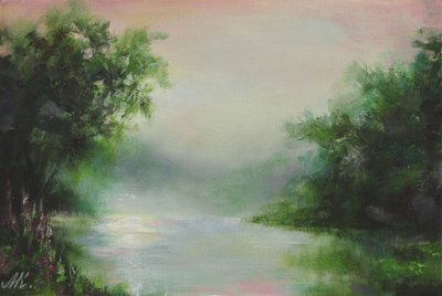 Rivière par un matin brumeux - Marina Kozyr