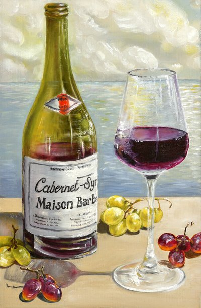 Nature morte au vin rouge - Marina Kozyr