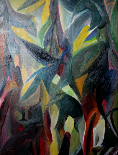 Feuillage abstrait coloré - Marina Nelson