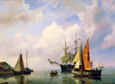 Paysage Marin, milieu du 19ème siècle - Marinus Adrianus Koekkoek