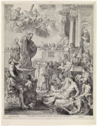 Saint François Xavier ressuscite un mort - Marinus Robyn van der Goes