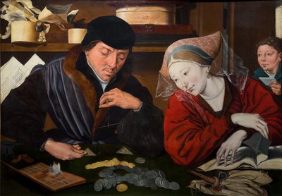 Le banquier et sa femme - Marinus van (follower of) Reymerswaele