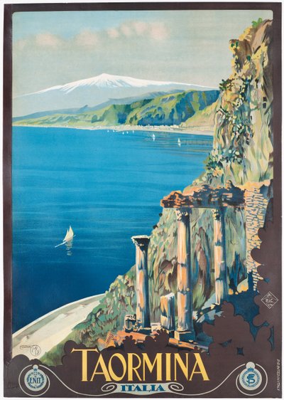 Affiche publicitaire pour Taormina, c.1927 - Mario Borgoni
