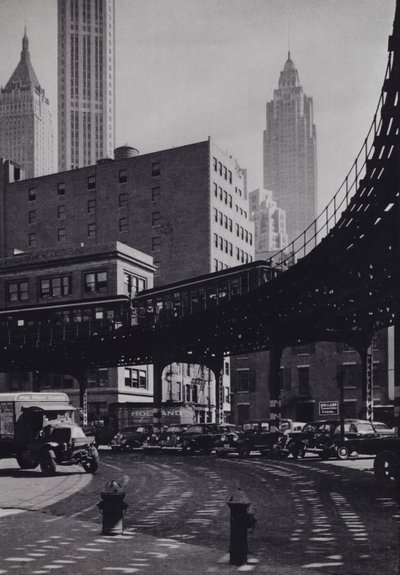 Manhattan : Coenties Slip, chemin de fer surélevé - Mario Bucovich