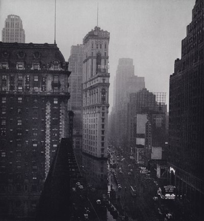 Manhattan : Pluie sur Times Square - Mario Bucovich